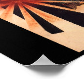 Samurai verdedigt tegen exploderende schelp poster (Hoek)