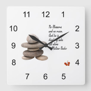 Samurai Vierkante Klok