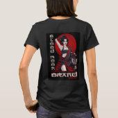 Samurai vrouwen t-shirt (Achterkant)