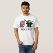 Samurai Vs Ninja T-shirt (Voorkant volledig)