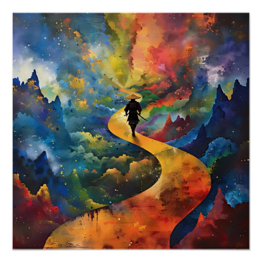 samurai walks perfect poster (Voorkant)