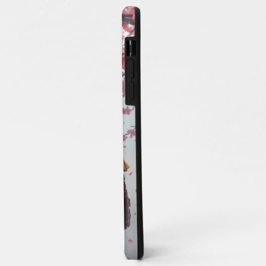 Samurai War Horse met kersenbloesems Case-Mate iPhone Case (Achterkant/links)