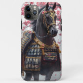 Samurai War Horse met kersenbloesems Case-Mate iPhone Case (Achterkant)