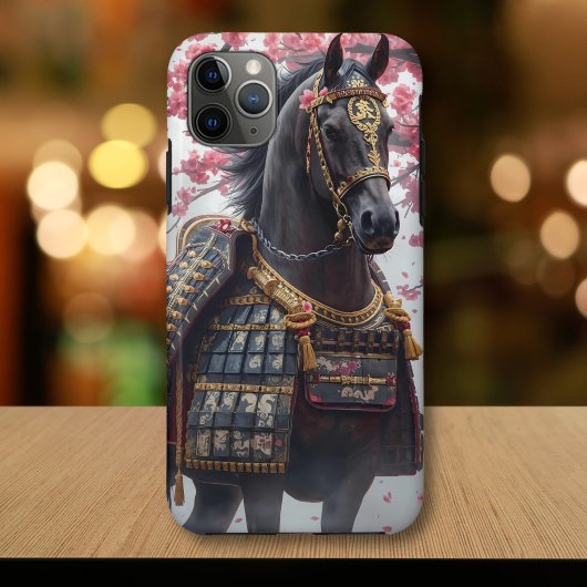 Samurai War Horse met kersenbloesems Case-Mate iPhone Case