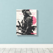 Samurai Warrior Art Canvas Afdruk (Insitu (Houten vloer))