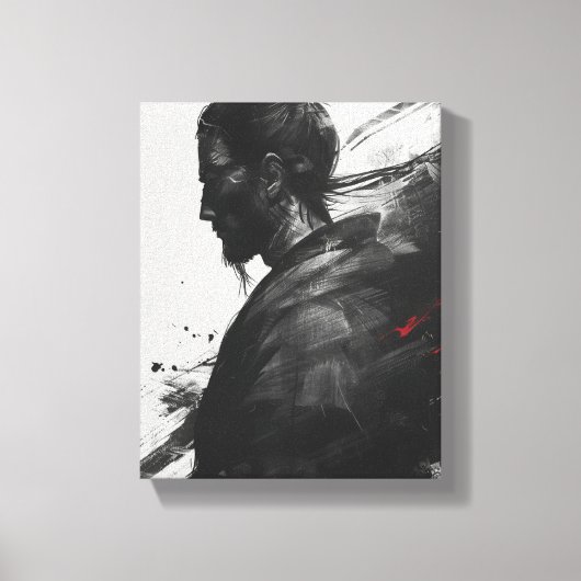 Samurai Warrior Art Canvas Afdruk (Voorkant)