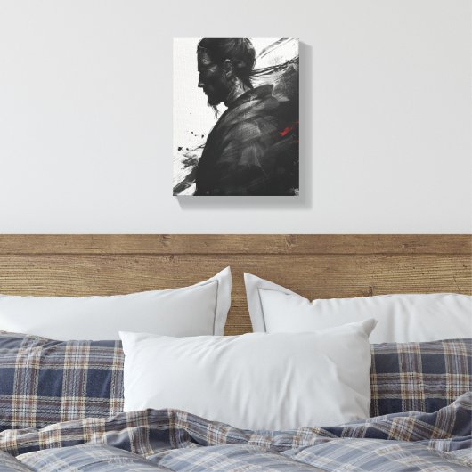 Samurai Warrior Art Canvas Afdruk (Insitu (Slaapkamer))