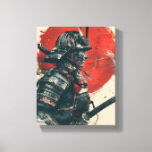 Samurai Warrior Art Canvas Afdruk (Voorkant)
