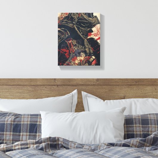 Samurai Warrior Art Canvas Afdruk (Insitu (Slaapkamer))