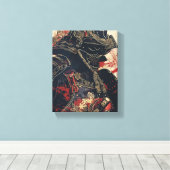 Samurai Warrior Art Canvas Afdruk (Insitu (Houten vloer))