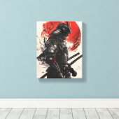 Samurai Warrior Art Print (Insitu (Houten vloer))
