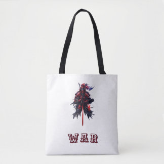 Samurai Warrior Artistiek Grafisch T-shirt – tshar Tote Bag