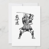 Samurai Warrior Bedankkaart (Voorkant)