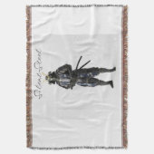 Samurai warrior blanket deken (Voorkant Verticaal)