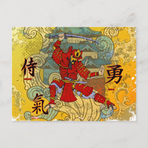 Samurai Warrior Briefkaart