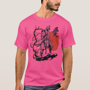 Samurai Warrior bushido code Japanse rode cultuur T-shirt