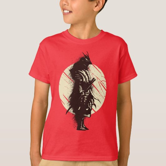 Samurai Warrior Bushido Code Japanse zwaardmannen T-shirt (Voorkant)