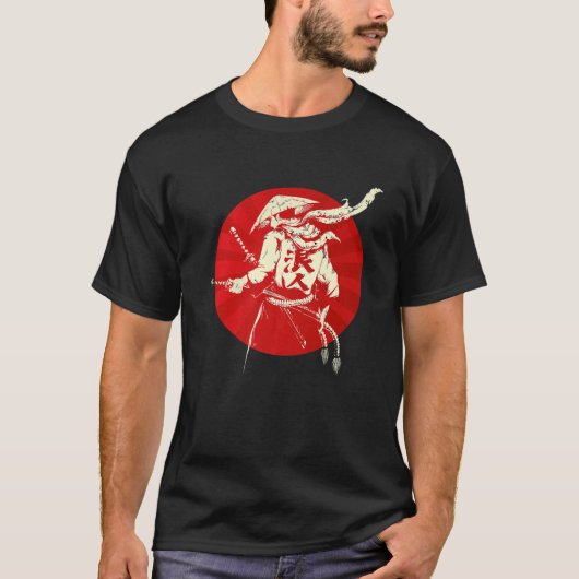 Samurai Warrior Bushido Code Japanse zwaardmannen T-shirt (Voorkant)