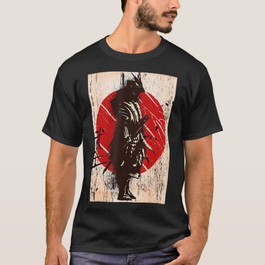  Samurai Warrior Bushido Code Japanse zwemmer T-shirt (Voorkant)