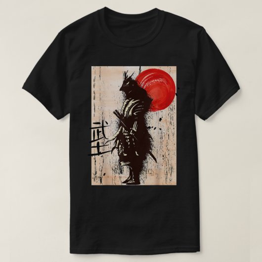  Samurai Warrior Bushido Code Japanse zwemmer T-shirt (Design voorkant)