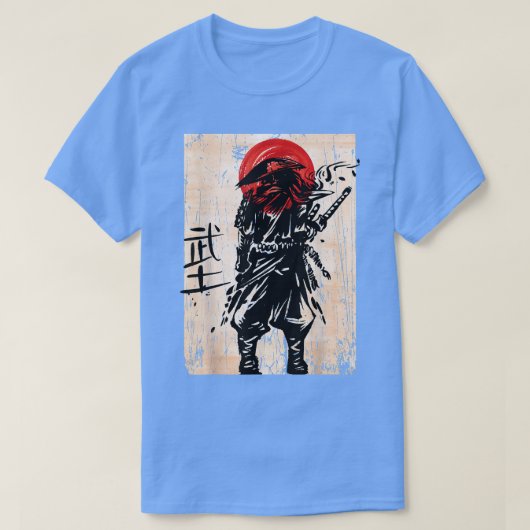 Samurai Warrior Bushido Code Japanse zwemmer T-shirt (Design voorkant)