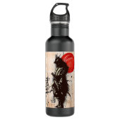  Samurai Warrior Bushido Code Japanse zwemmer Waterfles (Voorkant)
