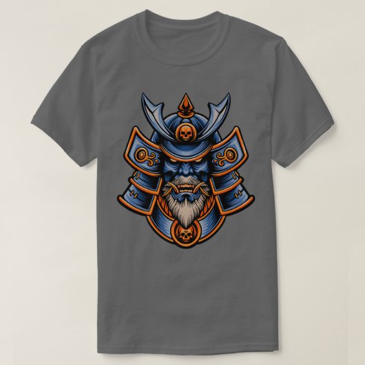 Samurai Warrior Bushido Oni MaskerJapanse Cultuur T-shirt (Design voorkant)