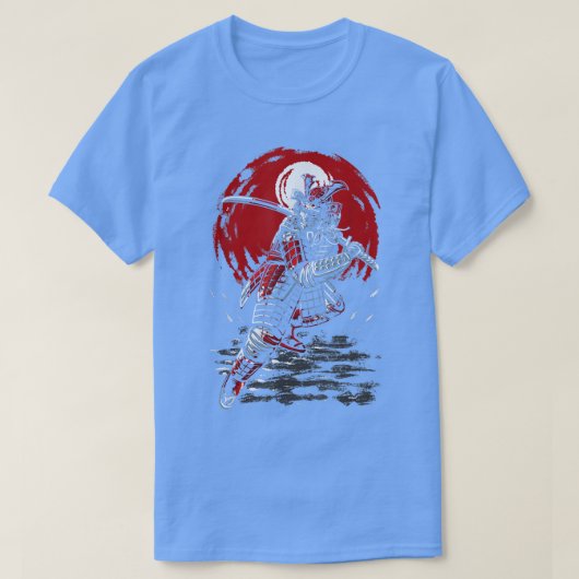 Samurai warrior bushido sword martial arts retro g t-shirt (Design voorkant)