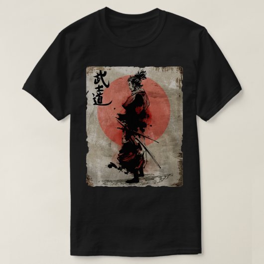 Samurai Warrior Bushido T-shirt (Design voorkant)