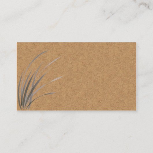 Samurai Warrior Business Profile Card Visitekaartje (Achterkant)