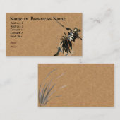 Samurai Warrior Business Profile Card Visitekaartje (Voorkant / Achterkant)