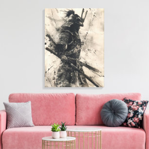 Samurai Warrior Canvas Afdruk