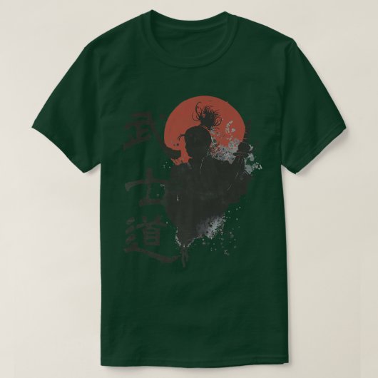 Samurai Warrior Code Bushido Japans Kanji (2) T-shirt (Design voorkant)