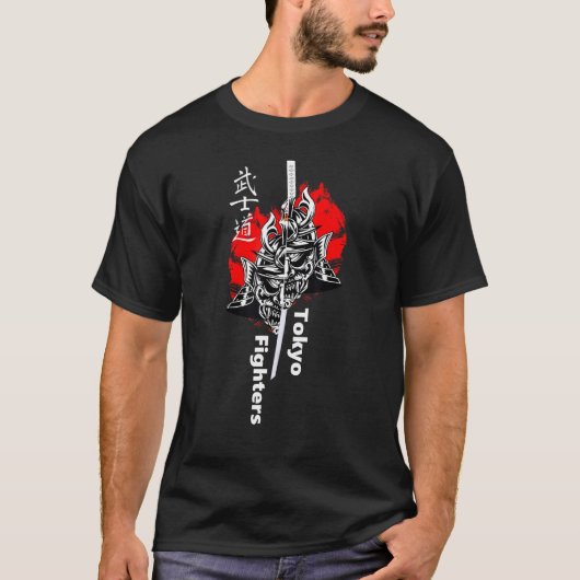 Samurai Warrior Demon Katana Style Top (Voorkant)