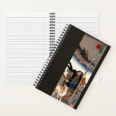 Samurai Warrior en Zijn hond-Japans Woodblock Notitieboek (Binnen)