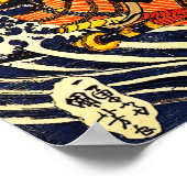 Samurai Warrior Fighting Giant Salamander Poster (Hoek)