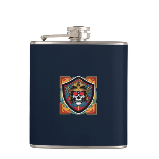 Samurai Warrior Flask Heupfles (Voorkant)