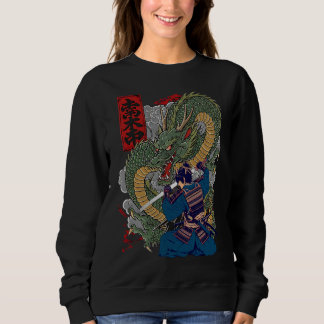 Samurai Warrior geconfronteerd met felle Japanse d Trui