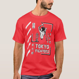 Samurai Warrior Girl Japan Tokyo Fighters Style Cl T-shirt