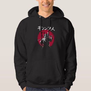 Samurai Warrior in de Rode Zon - Japanse borstel Hoodie