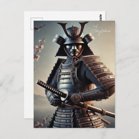 Samurai Warrior Japan Briefkaart (Voorkant / Achterkant)