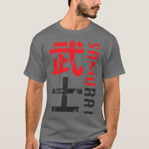 Samurai Warrior Japan Onderdruk grafisch T-shirt