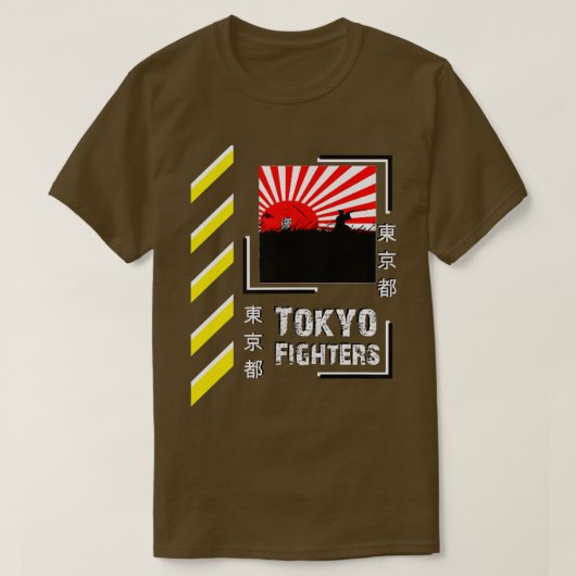 Samurai Warrior Japan Tokyo Fighters Style Clothin T-shirt (Design voorkant)