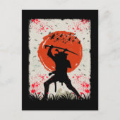 Samurai Warrior Japanese Swordsman Briefkaart (Voorkant)
