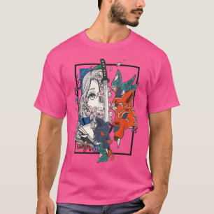 Samurai Warrior Japans voor een masker Japan Anime T-shirt