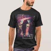 Samurai Warrior Japanse Cyberpunk Streetslijk T-shirt (Voorkant)