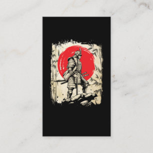 Samurai Warrior Japanse Hero Japan Zwaardmannen Visitekaartje