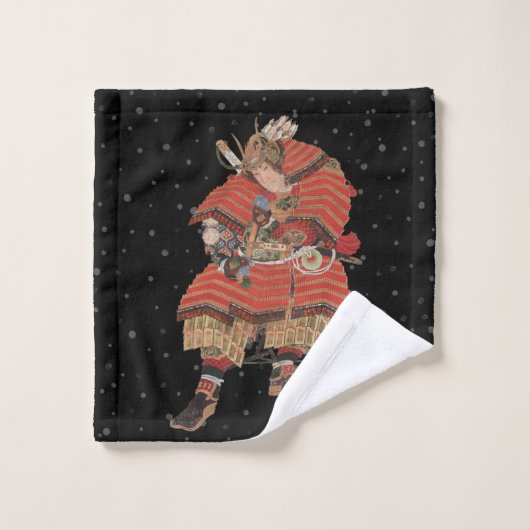 Samurai Warrior  Japanse kunst Bad Handdoek (Wasdoekje)
