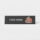 Samurai Warrior  Japanse kunst Bureau Naambordje (Voorkant)