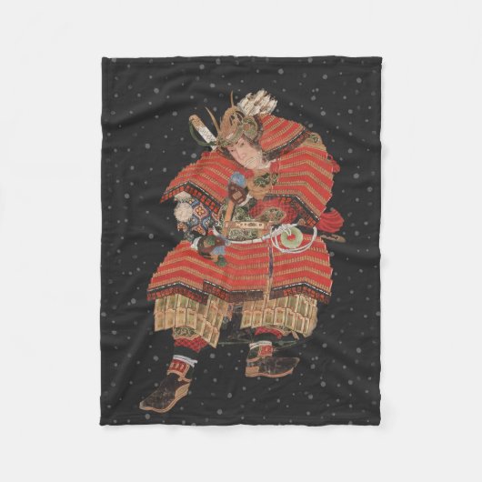 Samurai Warrior Japanse kunst Fleece Deken (Voorkant)